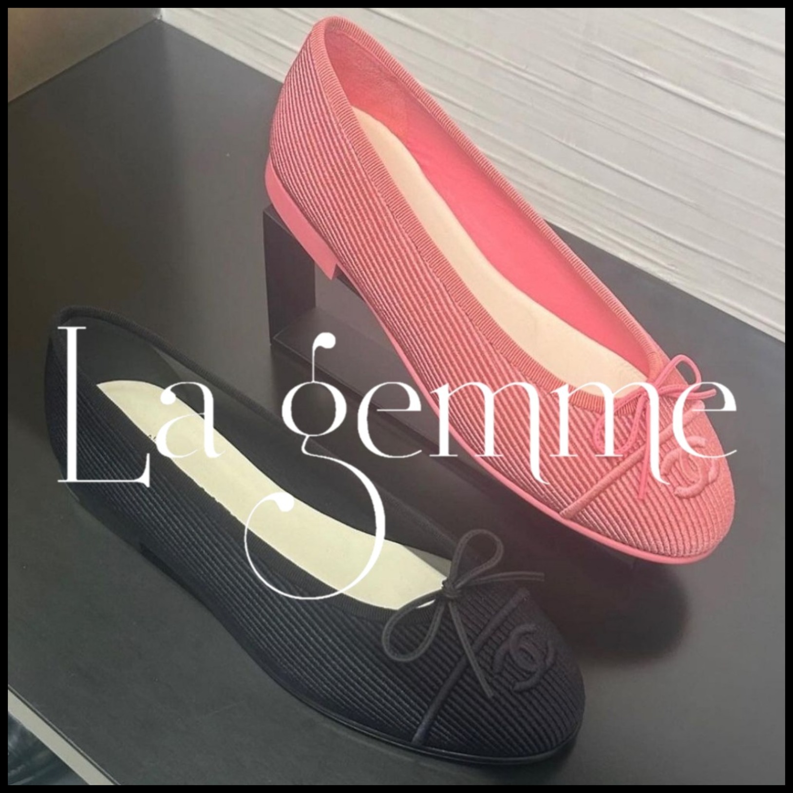 ★2024SS★送料無料！【CHANEL シャネル】CCロゴ バレエシューズ