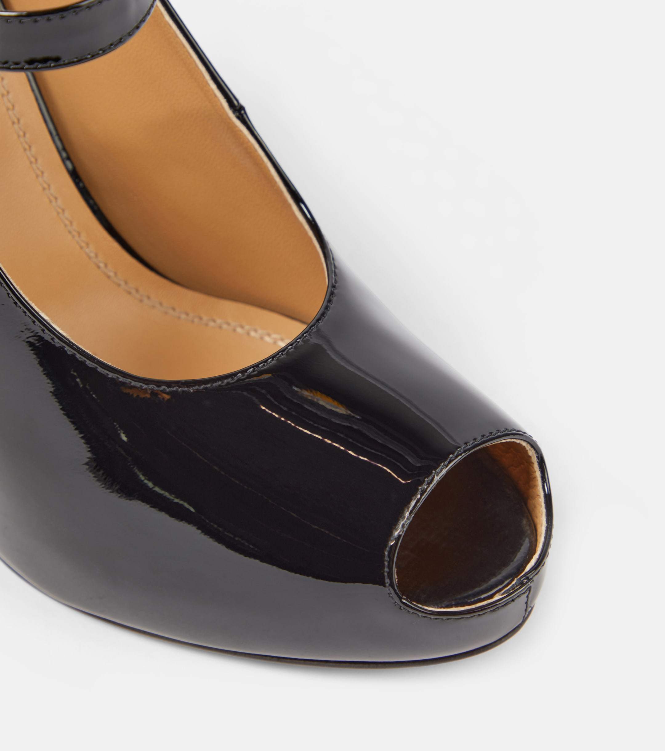 新作*Maison Margiela*パテントレザー ピープトゥ パンプス 新作*Maison Margiela*パテントレザー ピープトゥ パンプス