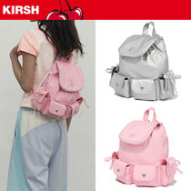 KIRSH Casual Style Street Style Elegant Style Logo Backpacks