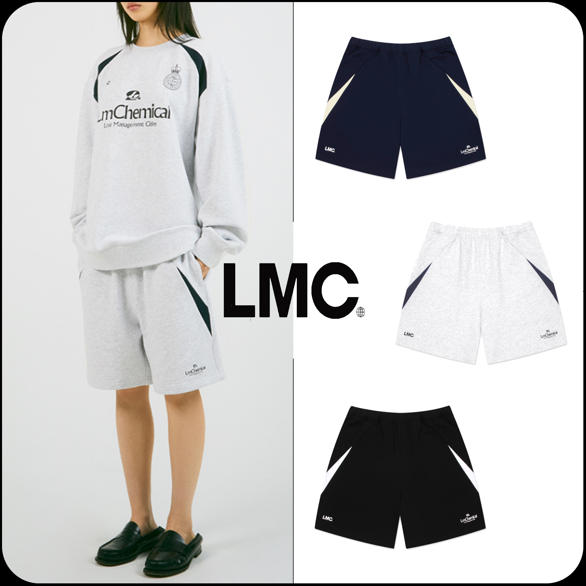 [ LMC]★韓国人気★CHEMICAL SOCCER SWEAT SHORTS