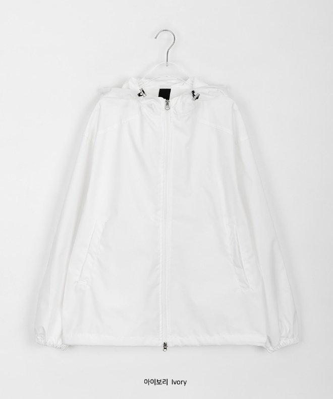【BAON】[unisex] Chikuwa two-way string hood wind jumper BAON】[unisex] Chikuwa two-way string hood wind jumper (BAON