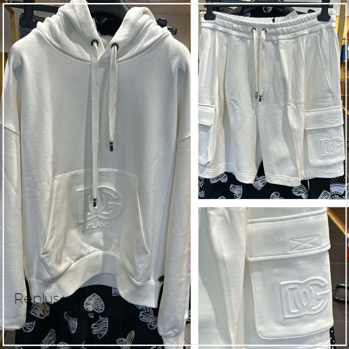 【Dolce&Gabbana】DG エンボスロゴ セットアップ ホワイト