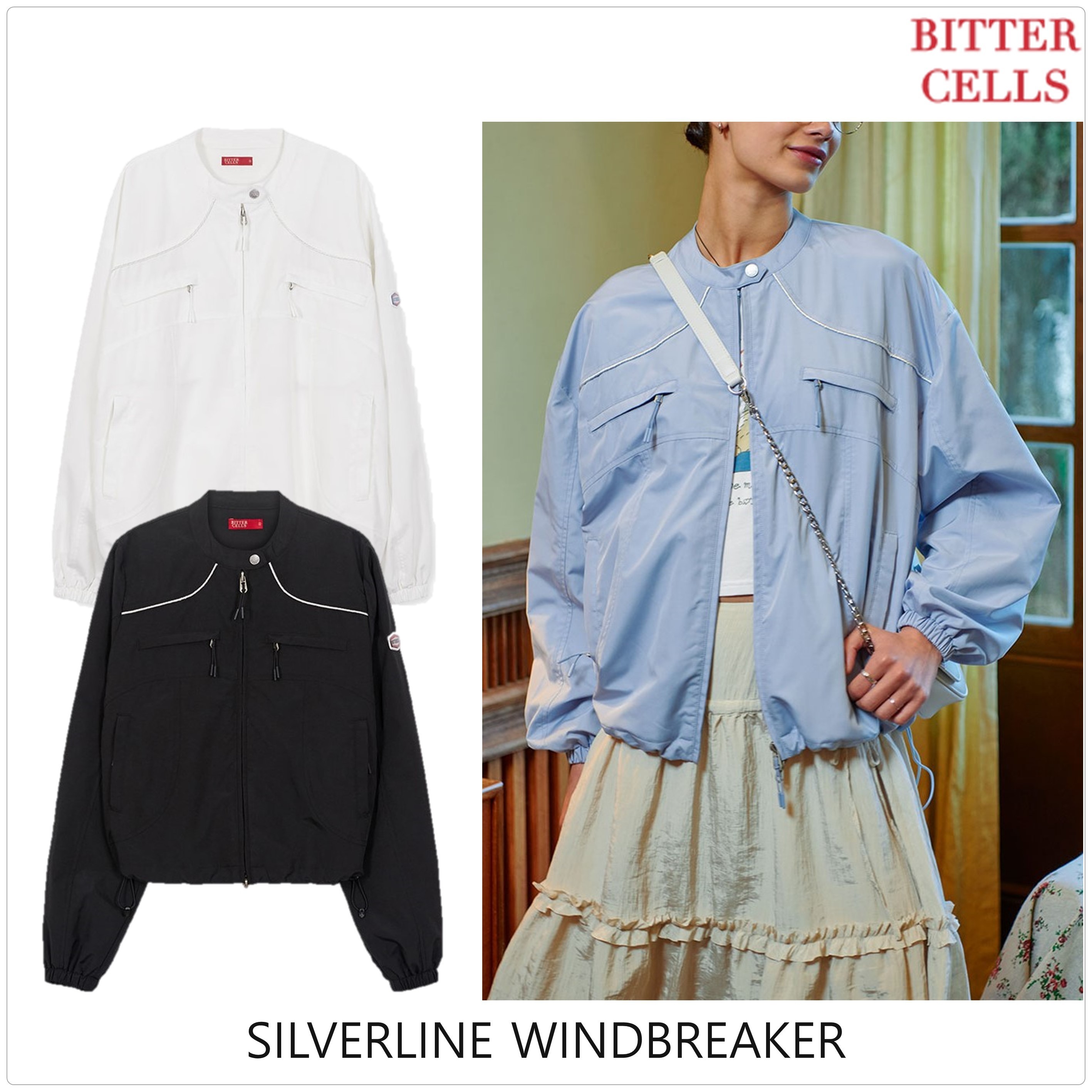[BITTER CELLS] SILVERLINE ウインドブレーカー ★新作・24SS★