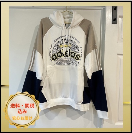 【adidas】カラーブロック Blocked パーカー フーディ