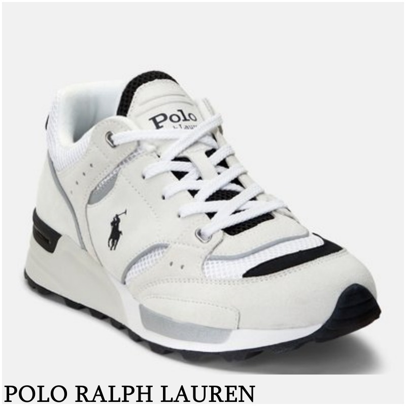 【POLO RALPH LAUREN】ロゴ スニーカー ‐ オフホワイト *送料込