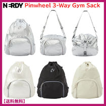 ☆NERDY☆ Pinwheel three way gym bag beige ☆NERDYノルディ☆PINWHEEL Three-Way Gym Sack☆ジム サック