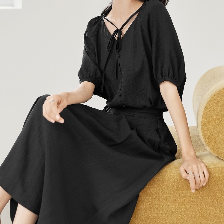 関税込☆Karen Millen☆フルスカートテーラードミダキシドレス