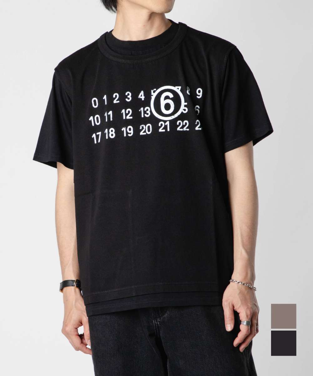 エムエム6 MM6 SH0GC0001 STJ391 Tシャツ ナンバリング