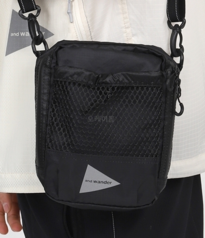AND WANDER｜SHOULDER BAGS (Ecopak Sholder Pouch - Black