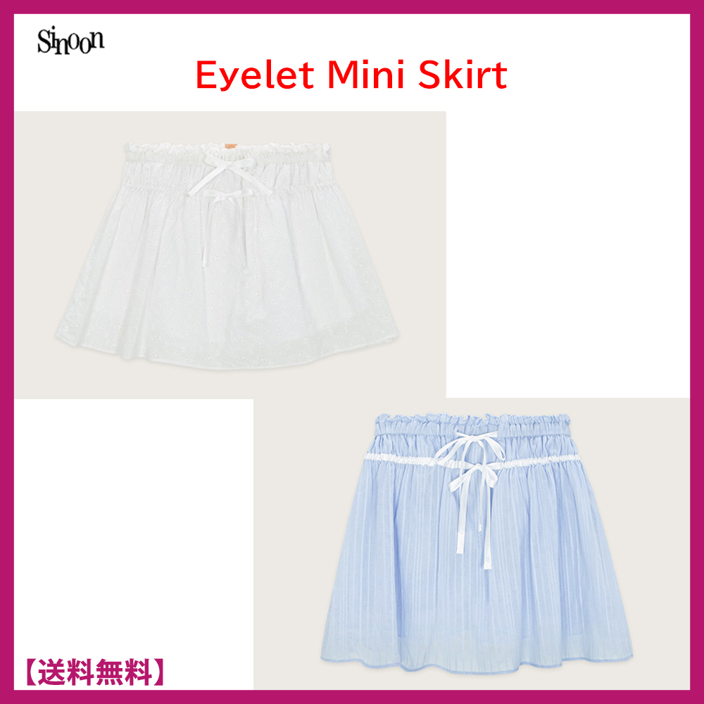 ★SINOON シヌーン★EYELET MINI SKIRT★アイレットミニスカート