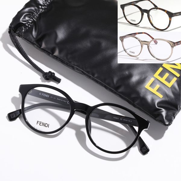 FENDI メガネ FE50031I ボストン型 ロゴ