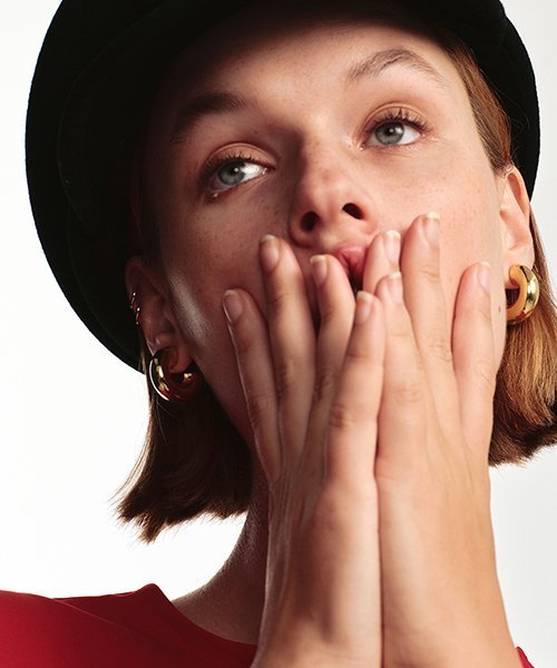 《MONDAY EDITION》 Golden Hoop Earrings 5