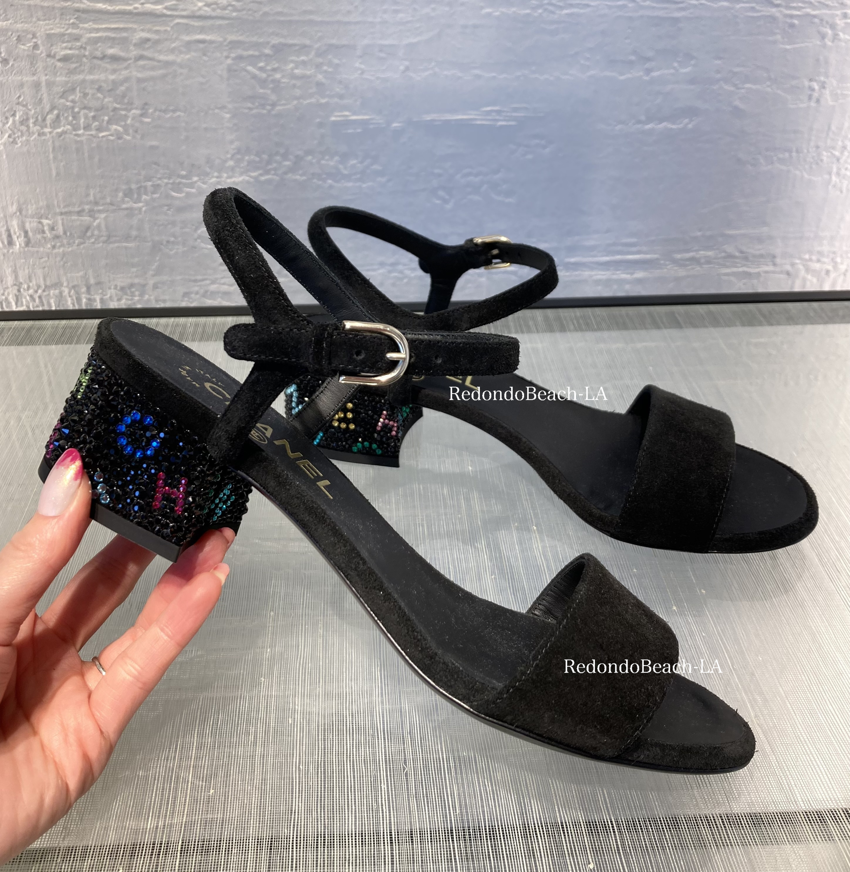 【キラキラヒールで垢ぬける】CHANEL★サンダル★希少限定品 キラキラヒールで垢ぬける】CHANEL☆サンダル☆希少限定品 靴