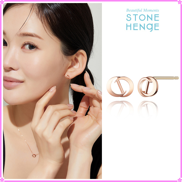 【STONEHENgE】DAL〜14K Two Crescent Moons Earrings SA24A64T