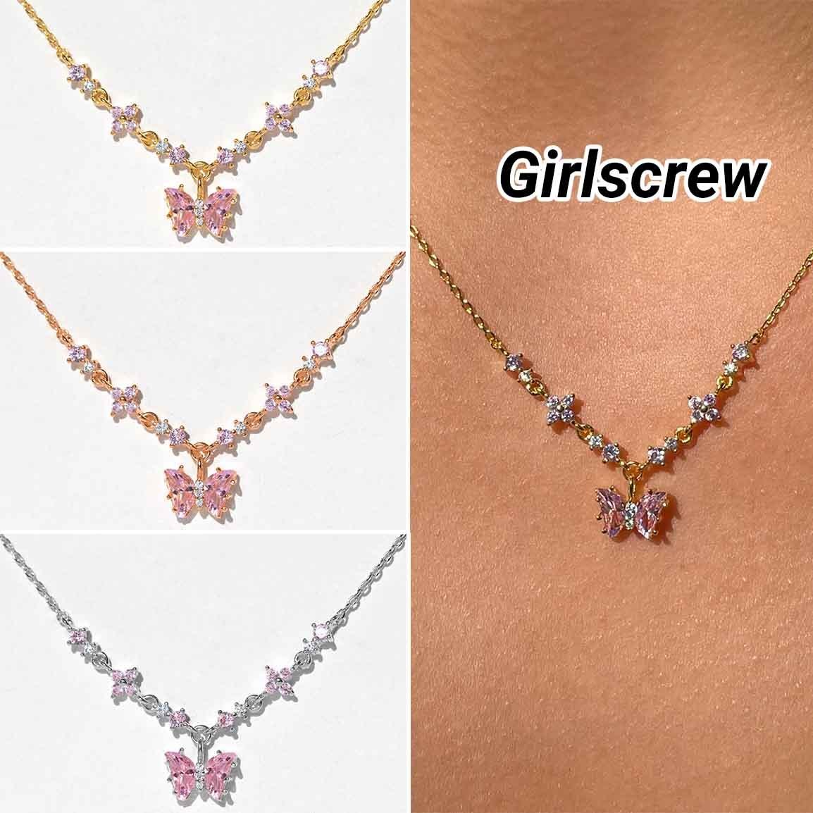 ◆Girlscrew◆Flutter Love ネックレス 3color 送料込