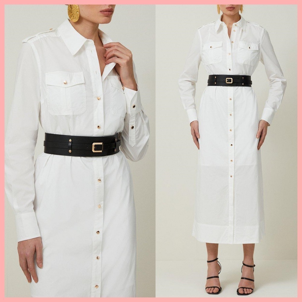 日本未入荷★Karen Millen 長袖シャツワンピース