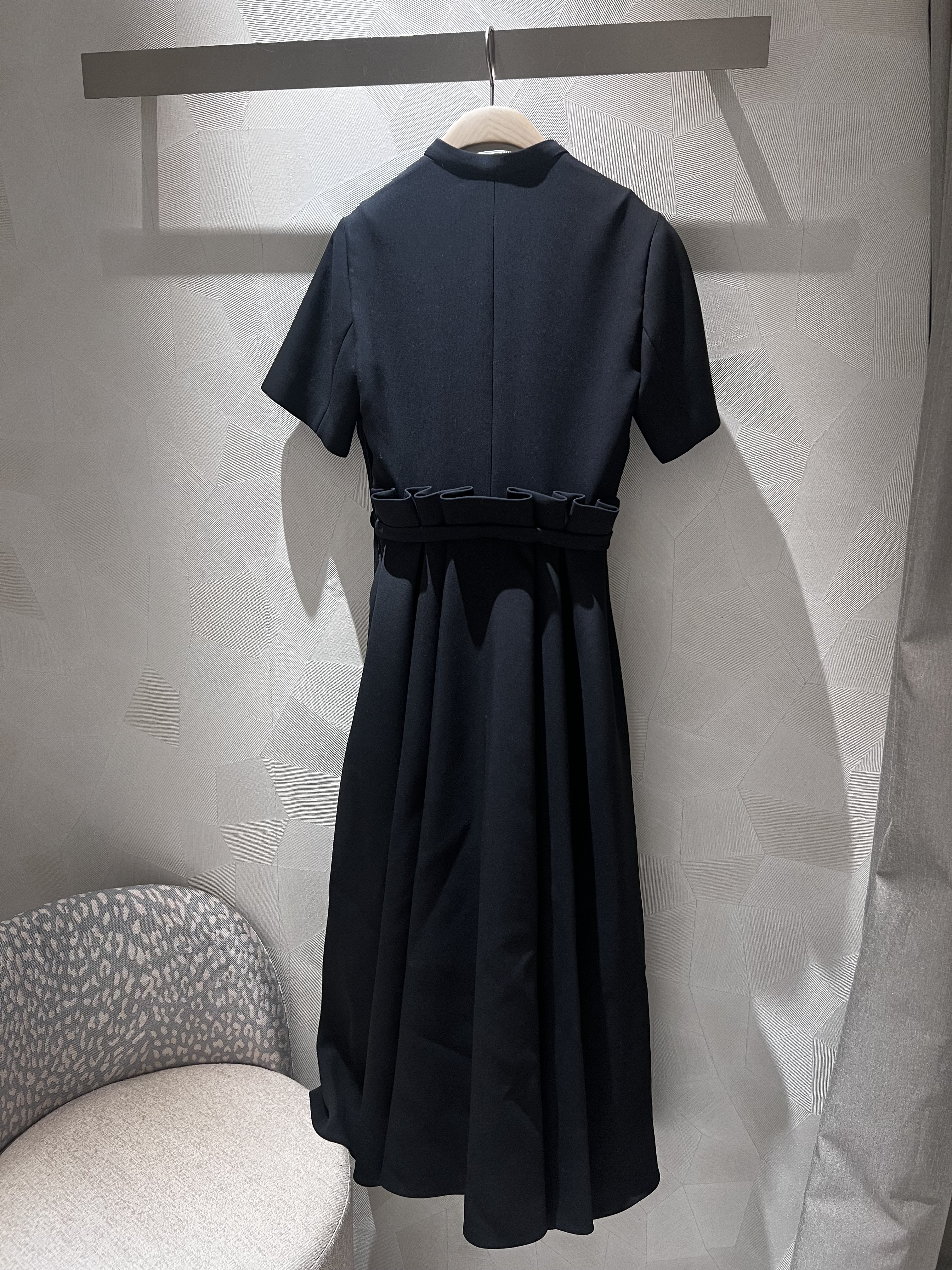 即完売23Chistiandiorディオールウールシルクワンピース34