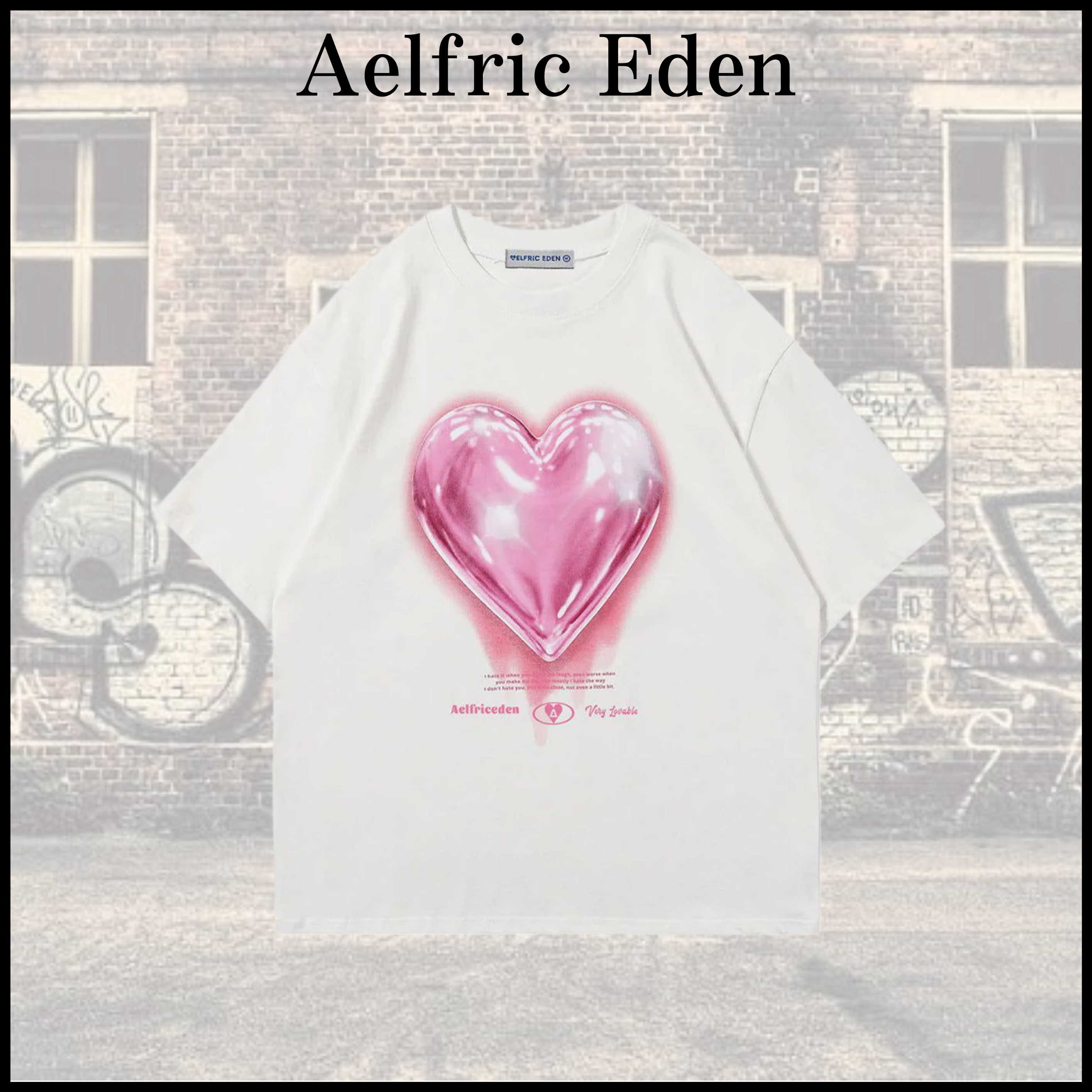 【Aelfric Eden】LOVE バルーン Tシャツ