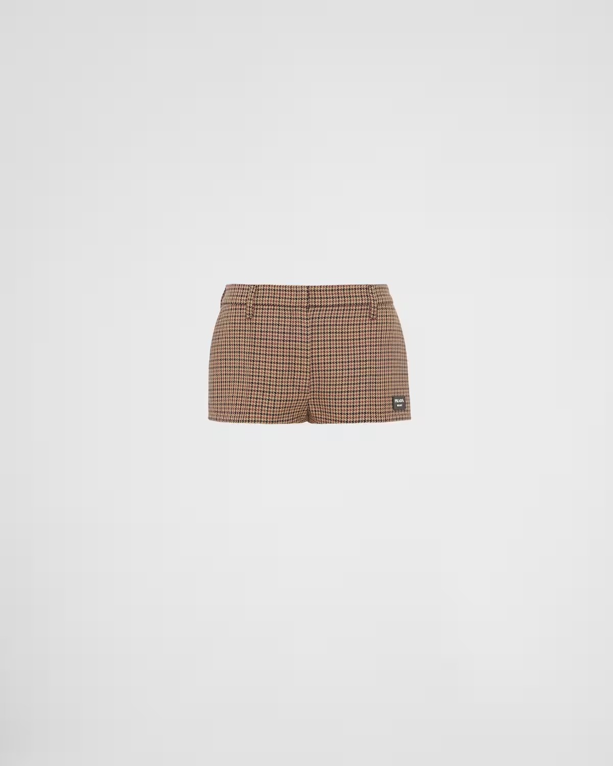 《送料無料》PRADA Houndstooth check shorts