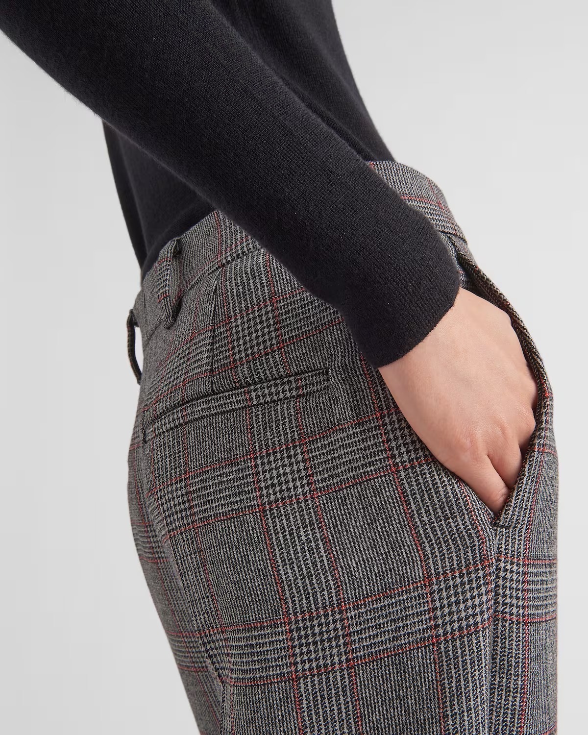 《送料無料》PRADA Prince of Wales check pants