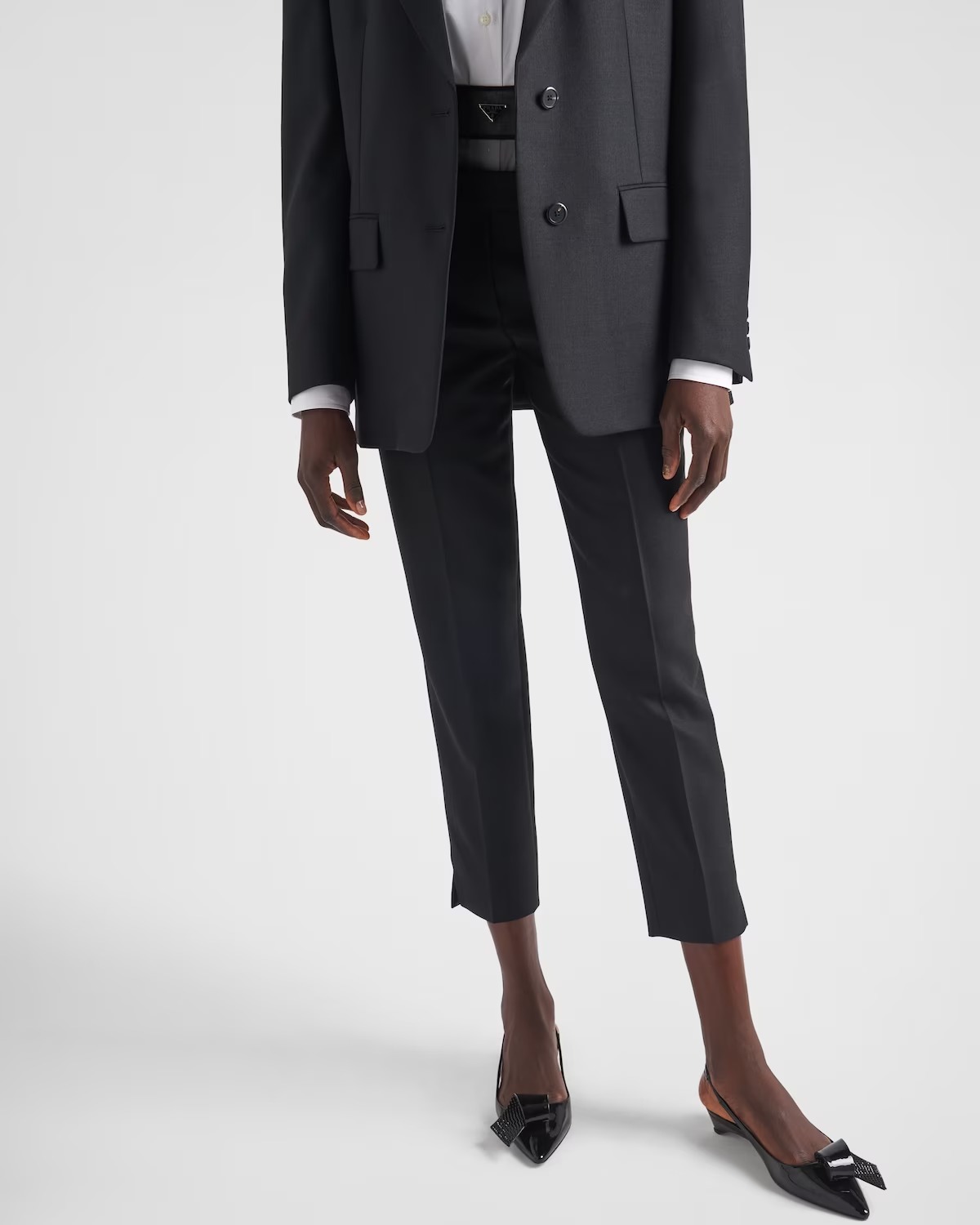 《送料無料》PRADA Wool and crinoline pants