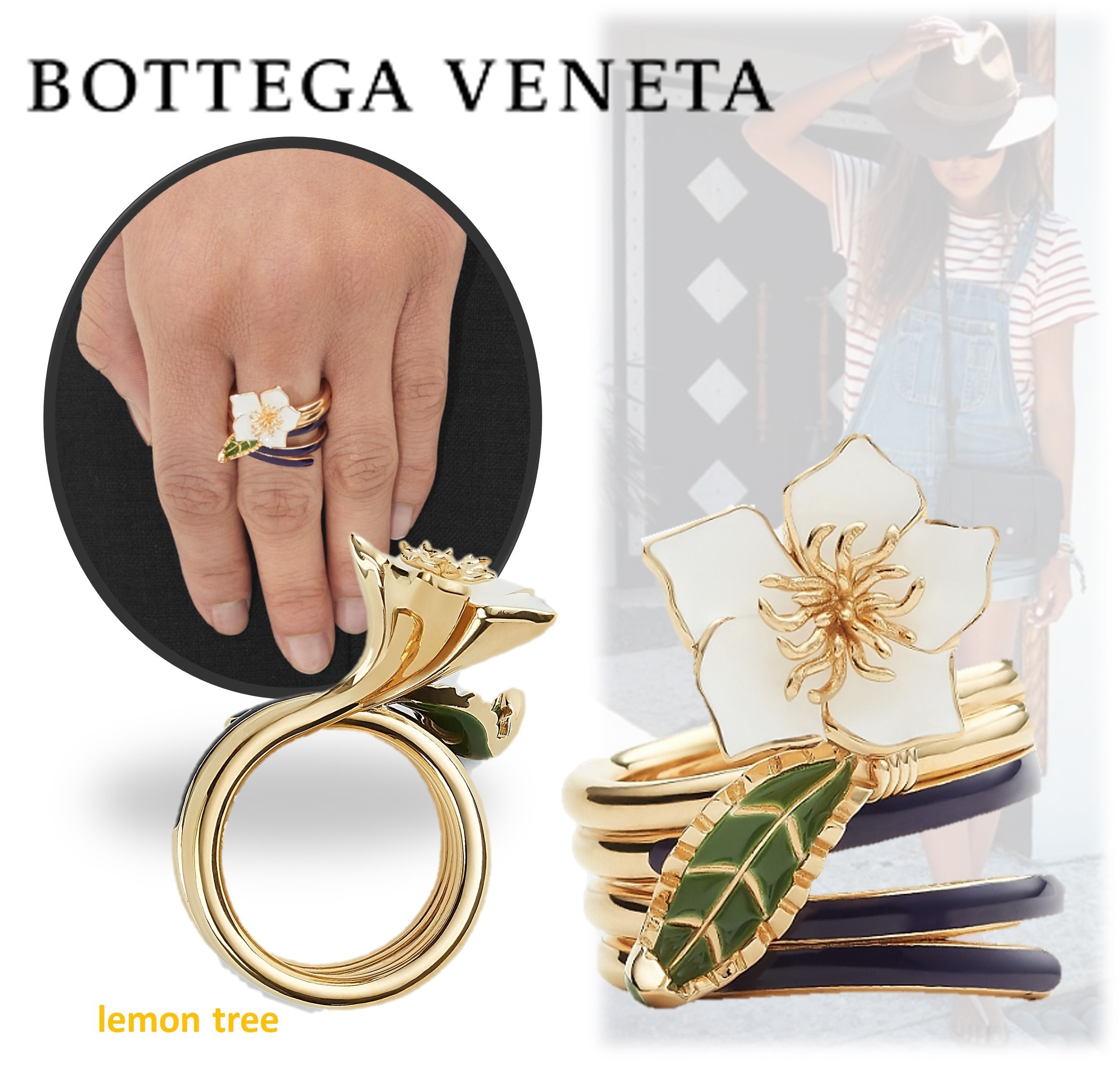 【BOTTEGA VENETA】フラワー リング 可愛らしい 華やか