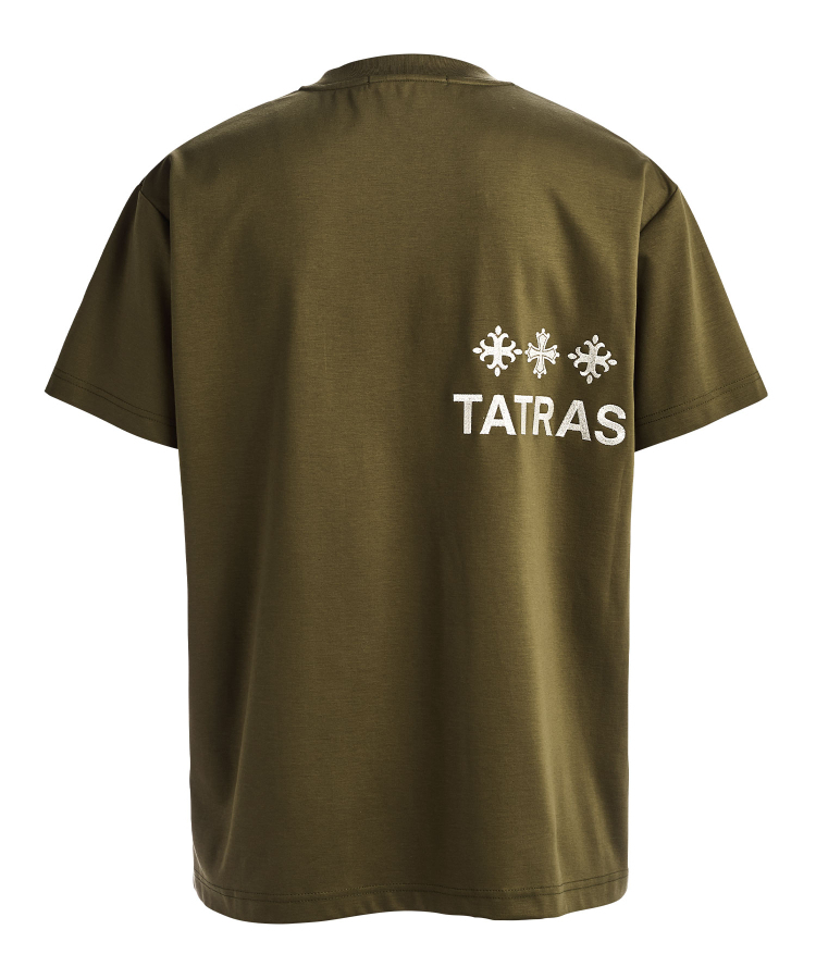 【肌触りの良い特殊な圧着刺繍♪】タトラス Tシャツ 肌触りの良い特殊な圧着刺繍♪】タトラス Tシャツ (TATRAS/T