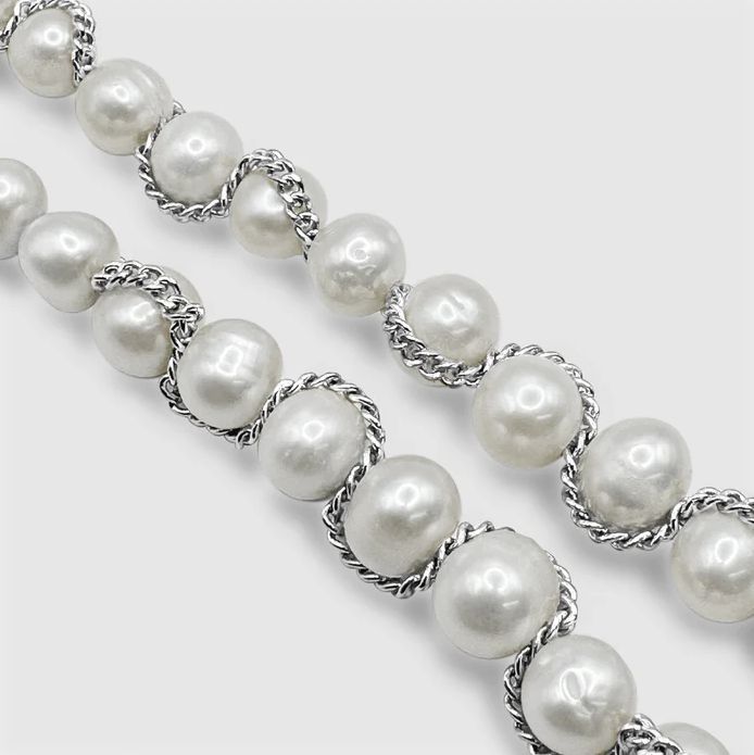 CRAFTD London ネックレス CHAIN WRAP REAL PEARL NECKLACE
