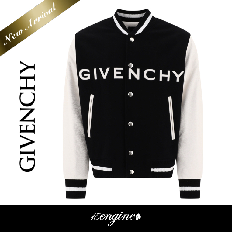 ハンサム◇ウール ＆ レザー Varsity Jacket◇GIVENCHY