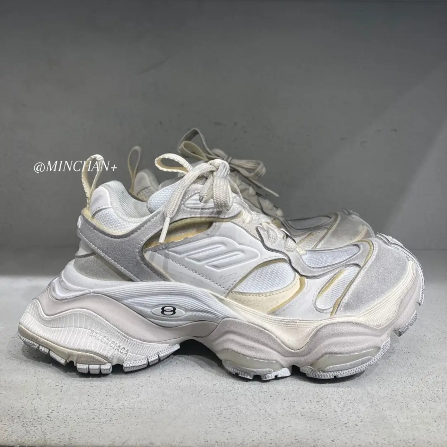 5カラー【BALENCIAGA】メッシュ CARGO スニーカー 靴・ブーツ