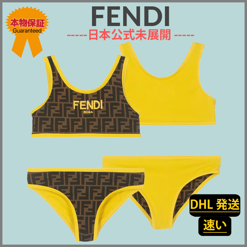 【FENDI】日本公式未展開★Logo Reversible キッズ水着 8−10才
