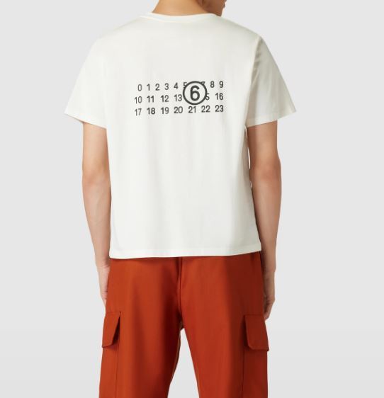 宅配 with T-Shirt Margiela Maison MM6 Foto-Print Maison (MM6 トップス