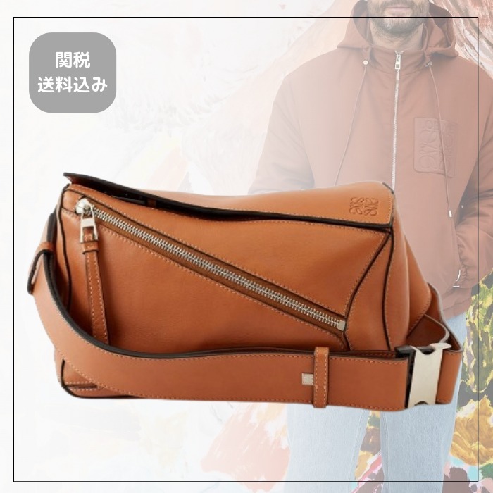 《上品な色合い》【LOEWE】パズルレザークロスボディバッグ