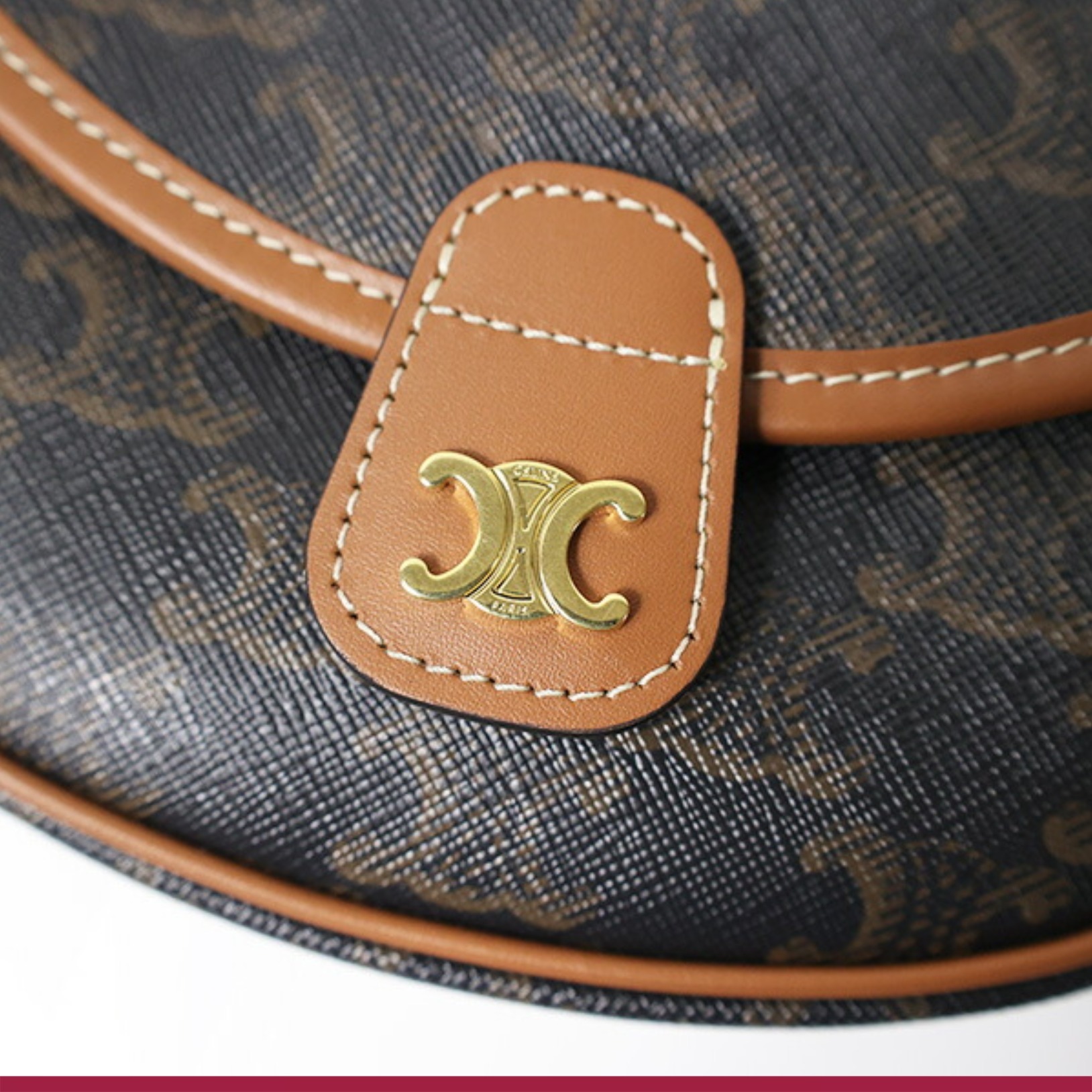 ◆すぐ届く◆【CELINE】ミニ ブザス トリオンフキャンバス CELINE】23SS＊ミニ ブザス トリオンフ トリオンフキャンバス