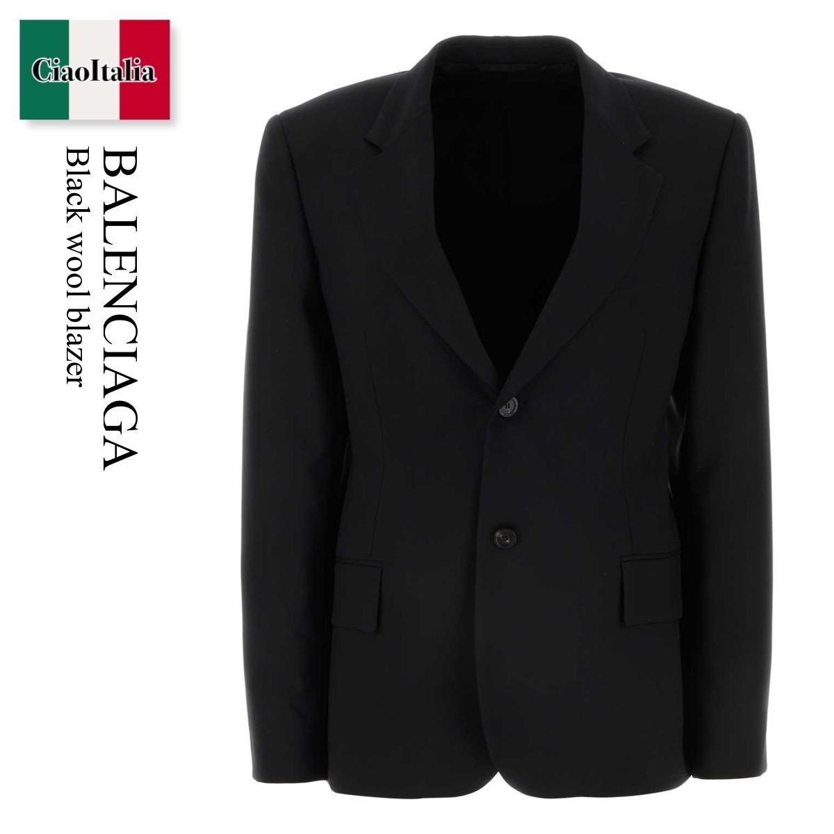 ジャケット Balenciaga Black Wool Blazer
