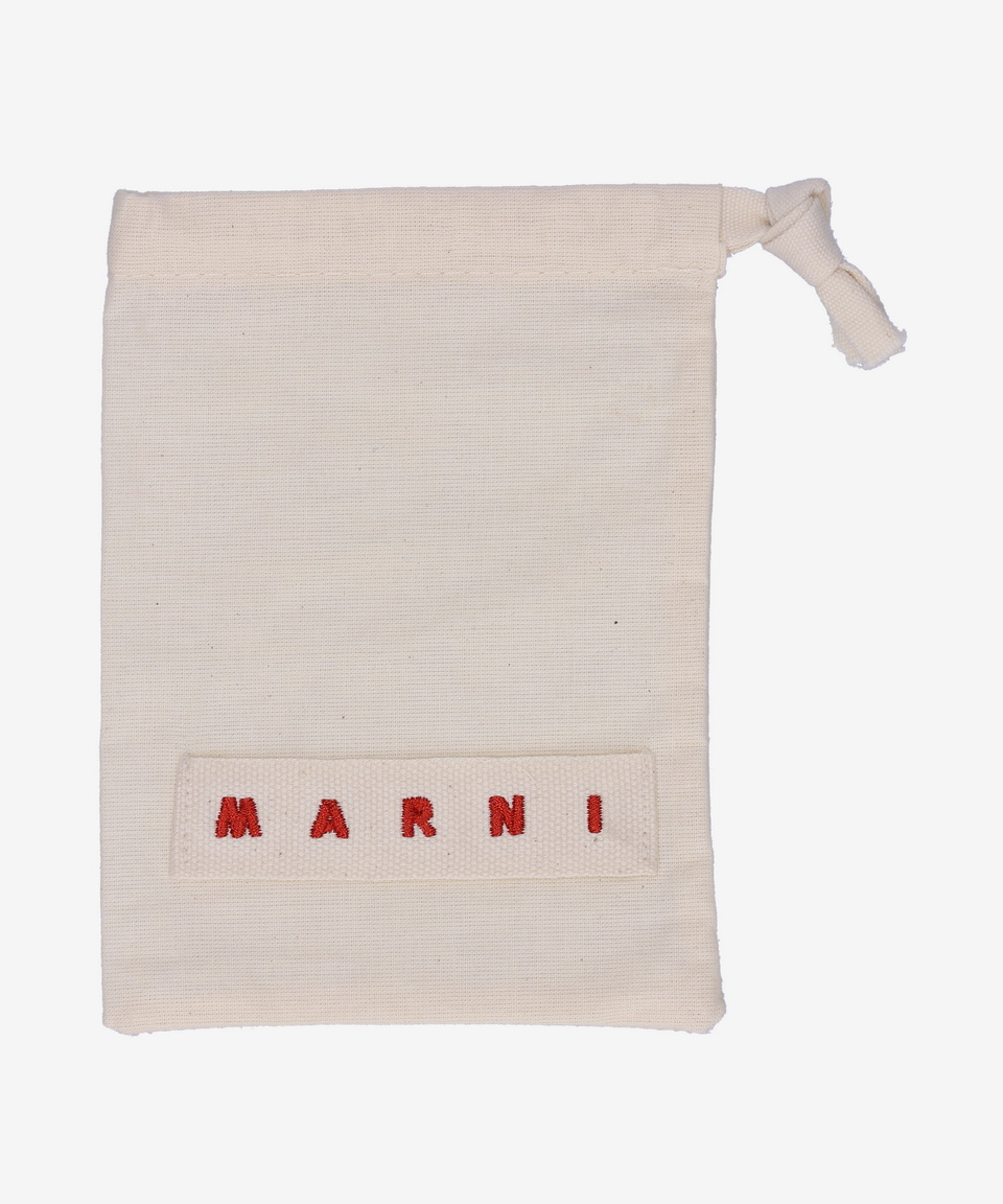《MARNI》 PFMI0098U0 P6533 00N99 ロゴウォレット