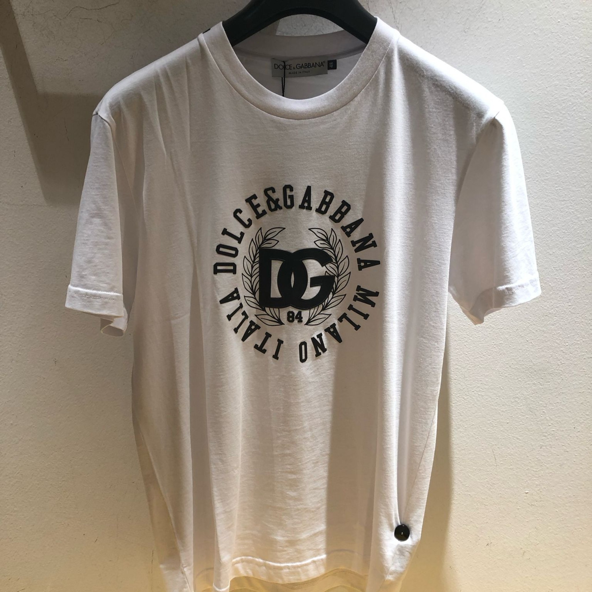関税込 ドルチェ＆ガッバーナ Tシャツ ロゴプリント コットン 関税込 ドルチェ＆ガッバーナ Tシャツ ロゴプリント コットン 白
