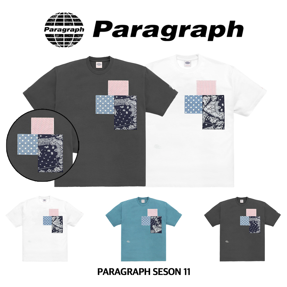 【Paragraph】24SS★ no.030 PAISLEY PATCHWORK T SHIRT