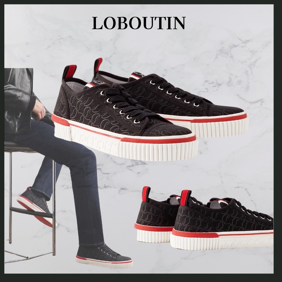 ★関税込★ Christian Louboutin Pedro Junior ロゴ スニーカー