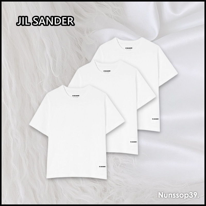 《JIL SANDER》 ロゴ コットン Tシャツ 3枚 SET