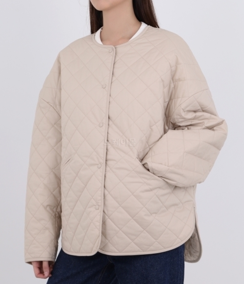 TOTEME｜JACKETS (Quilted jacket pebble (241-WRO1116-FB01
