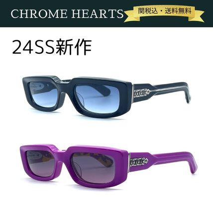 希少 黒入荷！ パープル（紫）系 サングラス HEARTS(クロムハーツ) CHROME 小物