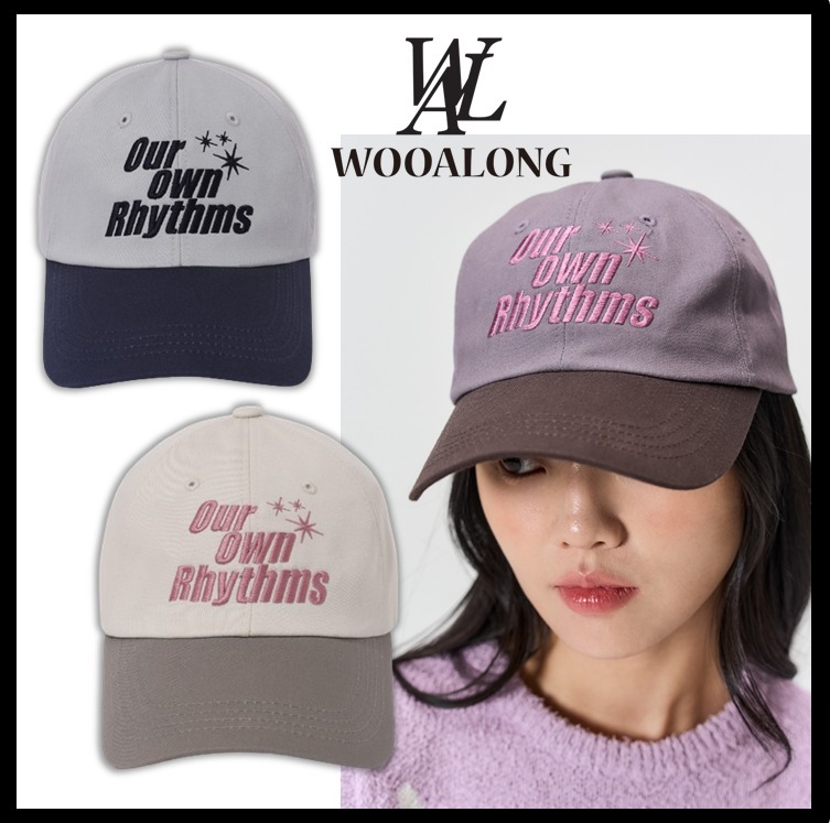 ★送料・関税込★WOOALONG★Slogan cotton cap★