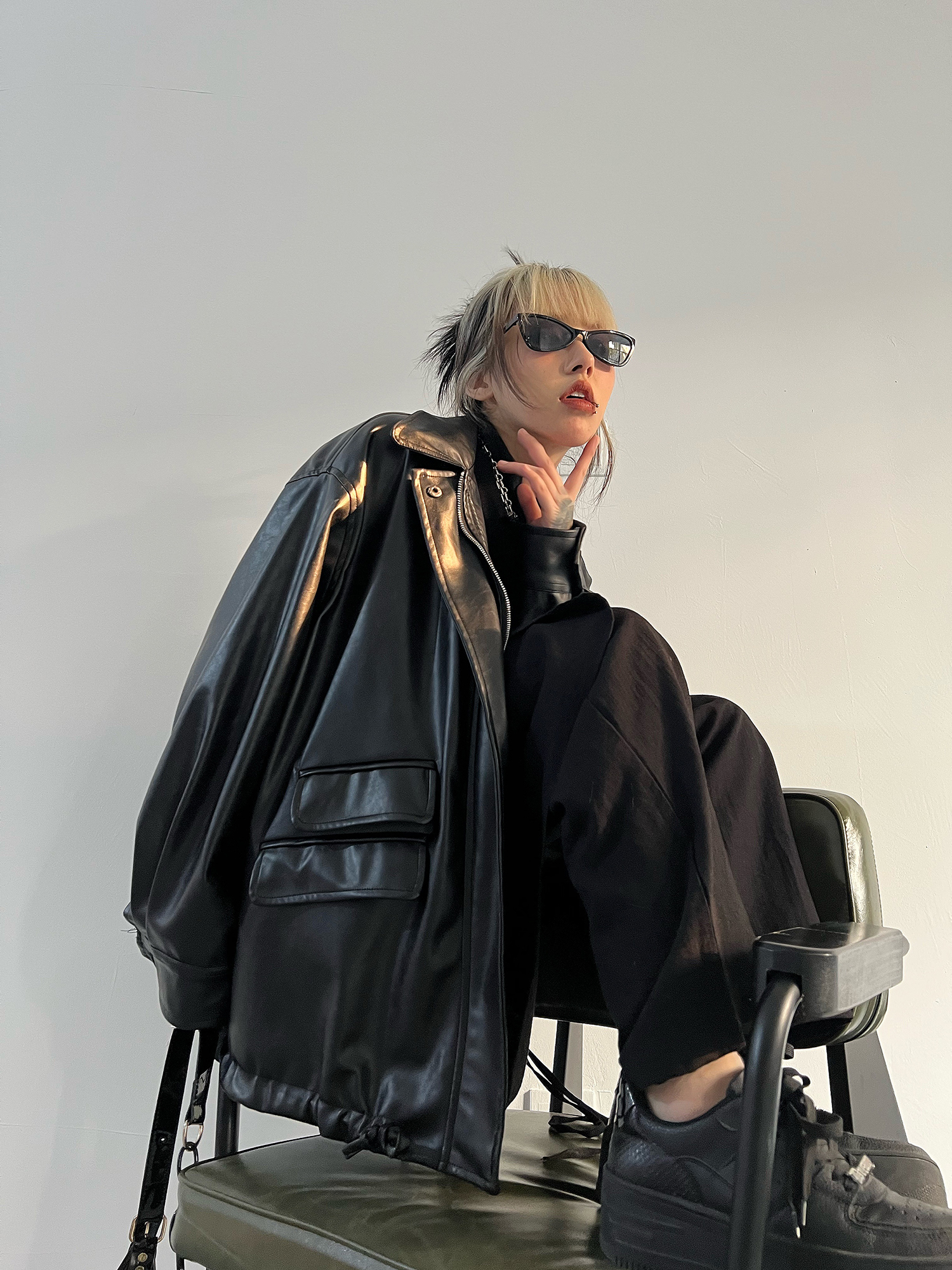 ジャケットアウター個性派ゆったり着回し
