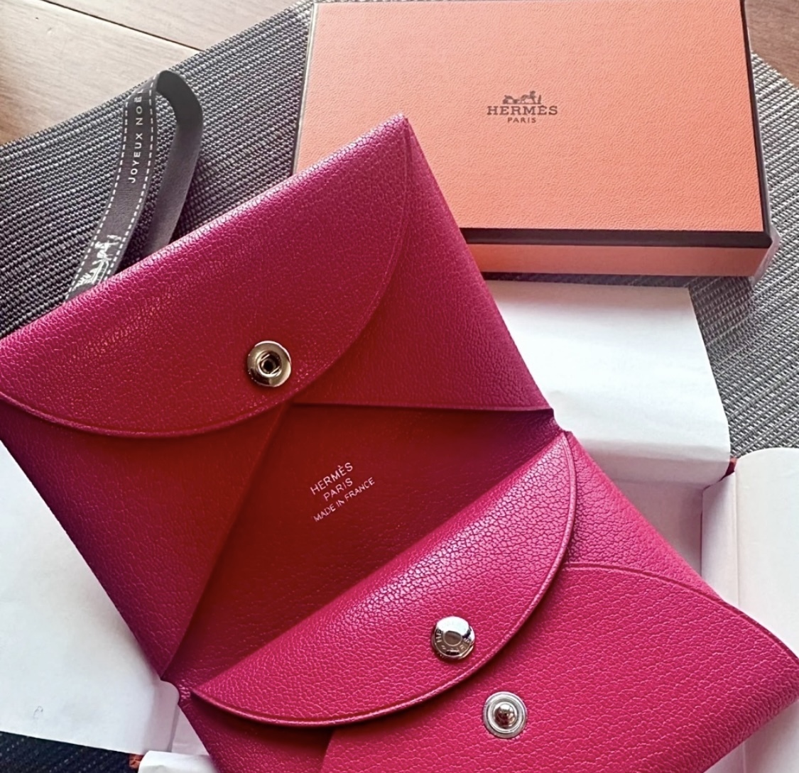 可愛い♡【HERMES】バスティア コインケース シェーブル