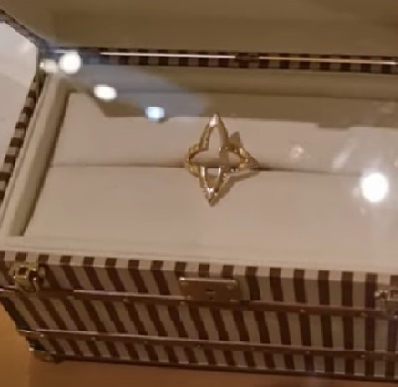 LV★ルイヴィトン オープンリング オンブレ ブロッサム