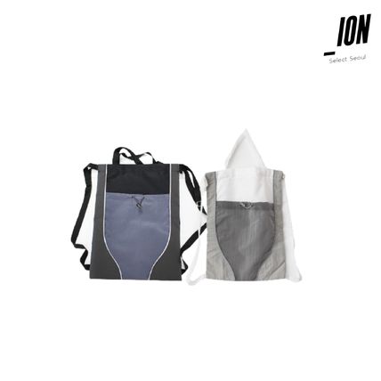 IONSEOUL Backpacks Unisex Nylon Street Style Plain Backpacks