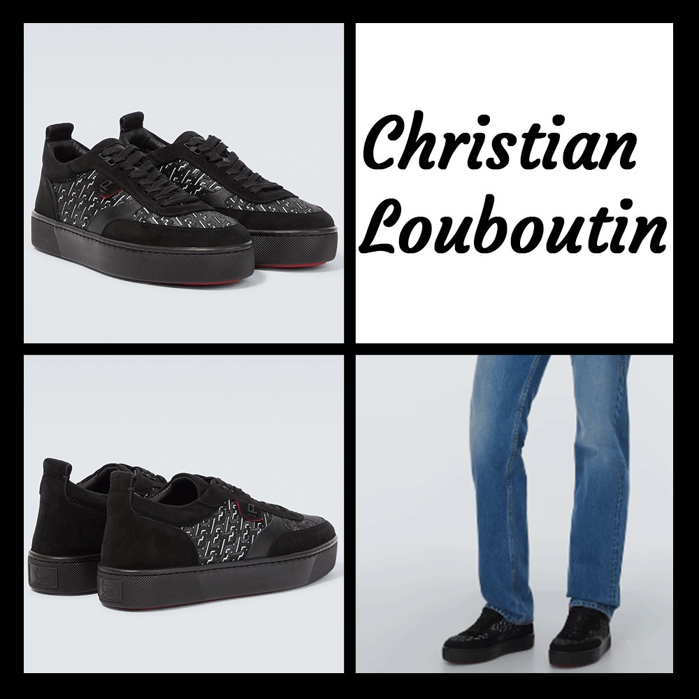 * Christian Louboutin *メンズ Happyrui スエード スニーカー