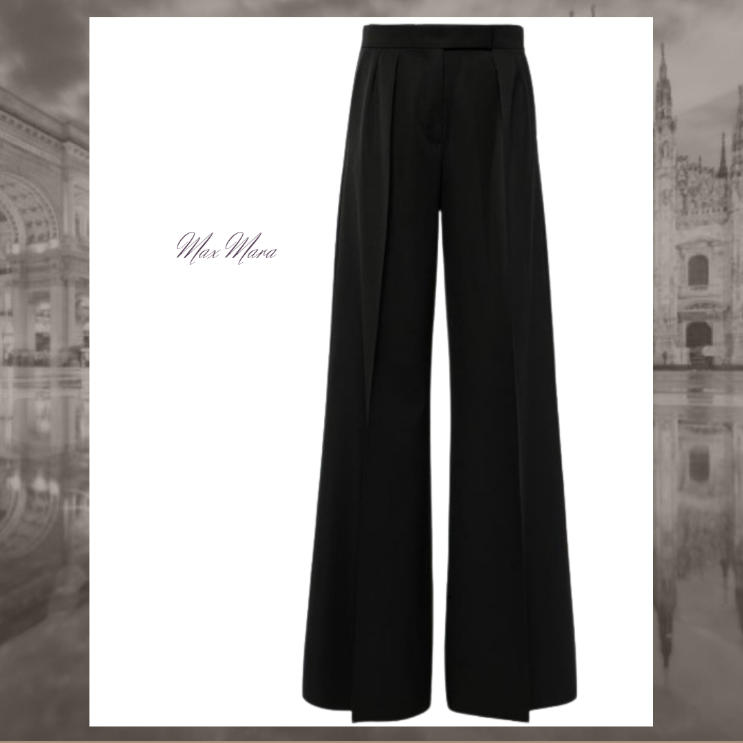 Double breasted blazer black virgin wool | Max Mara