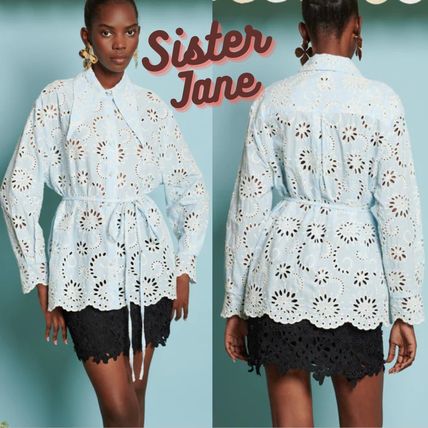 Sister Jane Shirts & Blouses Casual Style Long Sleeves Party Style Lace Oversized